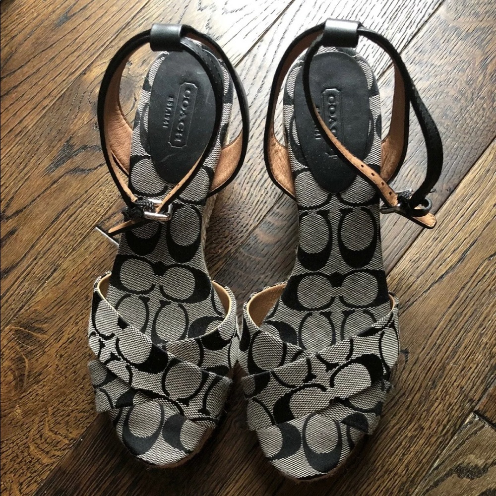 Coach wedges size 8